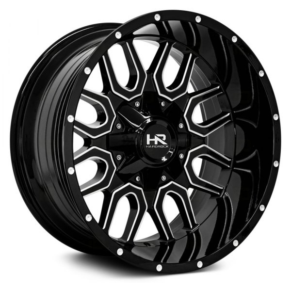 HARDROCK OFFROAD® - H709 COMMANDER Gloss Black with Milled Accents