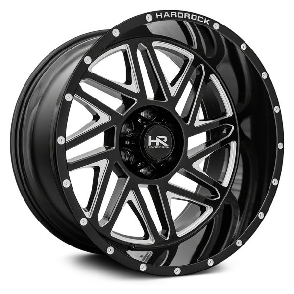 HARDROCK OFFROAD® - H501 BONES XPOSED Gloss Black with Milled Accents