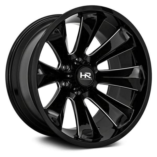 HARDROCK OFFROAD® - H506 XPLOSIVE XPOSED Gloss Black with Milled Accents