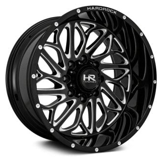 HARDROCK OFFROAD® - H508 BLACKTOP XPOSED Gloss Black with Milled Accents