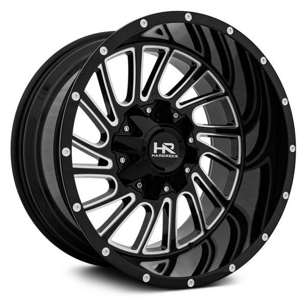 HARDROCK OFFROAD® - H708 OVERDRIVE Gloss Black with Milled Accents