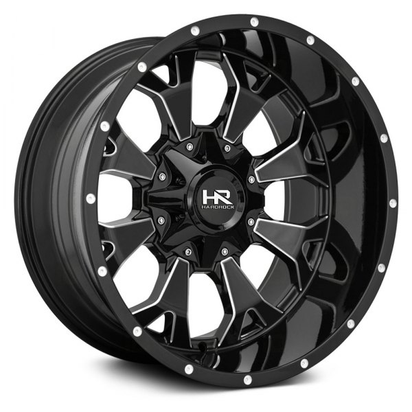 HARDROCK OFFROAD® - H711 DEVASTATOR Gloss Black with Milled Accents