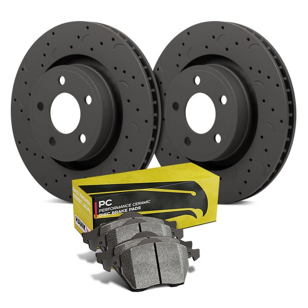  Hawk® - Talon® PC Drilled and Slotted Rear Brake Kit with Performance Ceramic Pads