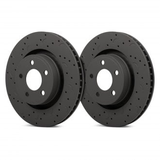 Premium Slotted Drilled Rotors + Ceramic Pads KT011733 Fits: 2007 07 Ford F-150 4WD Models w// 6 Lugs Rotors; Non Heritage or Lightning Models Max Brakes Front /& Rear Performance Brake Kit