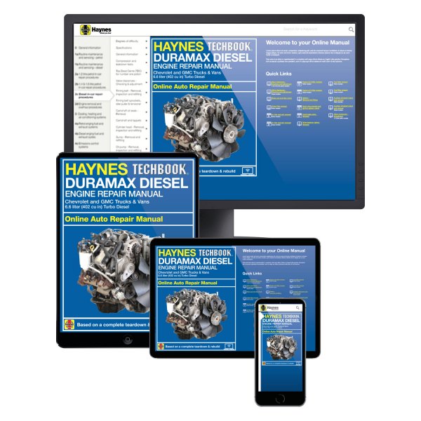  Haynes Manuals® - Duramax Diesel Engine for Chevrolet and GMC Trucks and Vans (01-19) Techbook