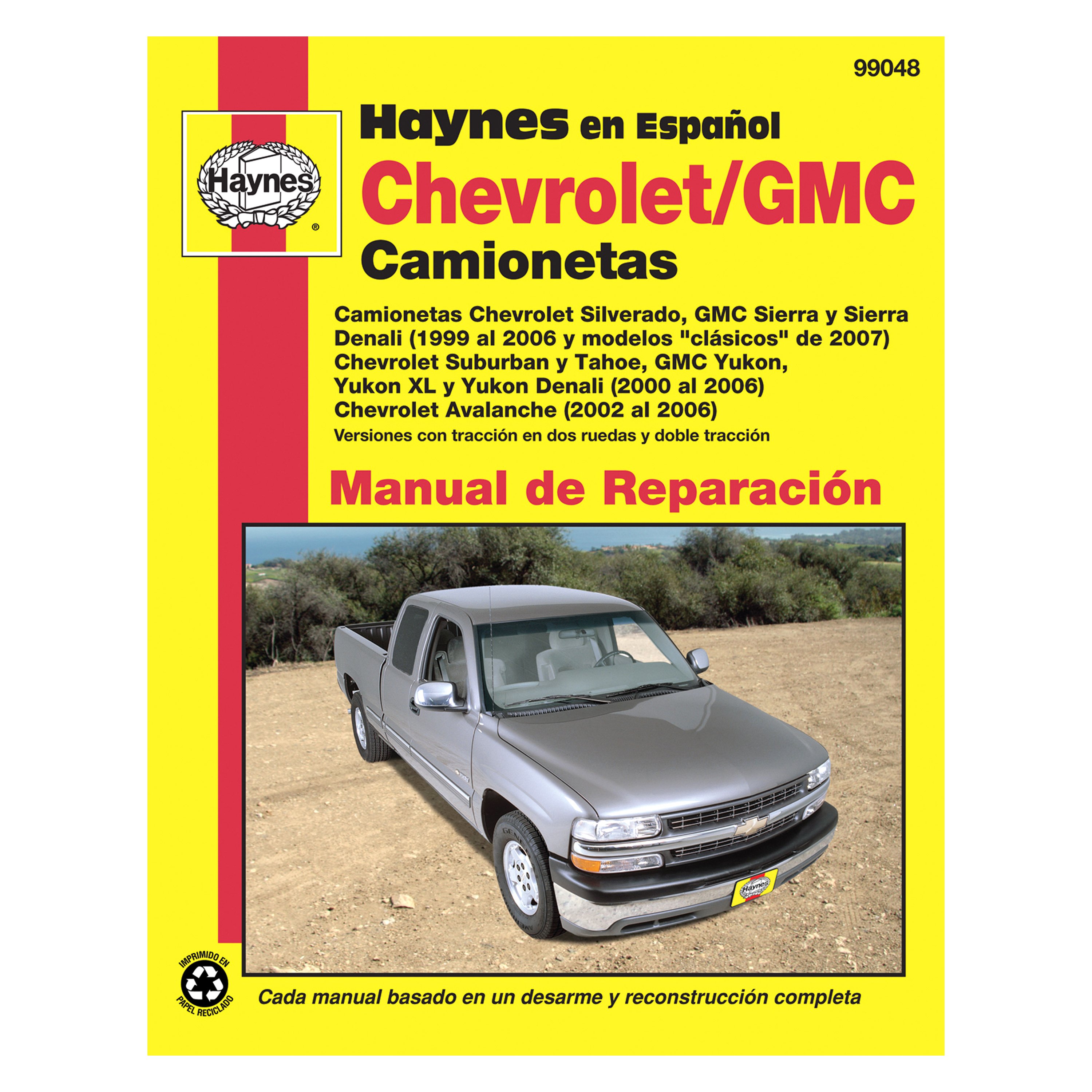 Haynes Manuals® Chevy Silverado 4WD 2006 Spanish Edition Repair Manual