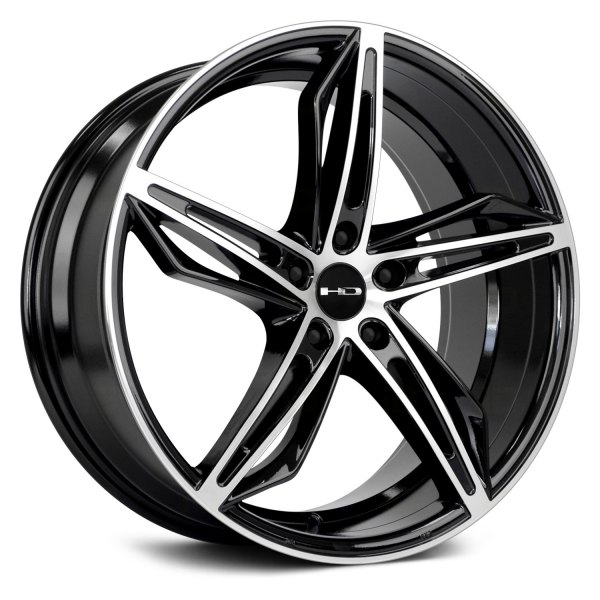 HD WHEELS® - FLY-CUTTER Gloss Black with Machined Face