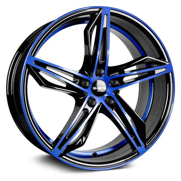 HD WHEELS® - FLY-CUTTER Gloss Black with Blue Face