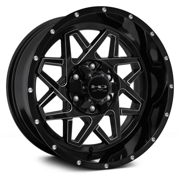 HD OFF-ROAD® - GRIDLOCK Gloss Black with Milled Accents