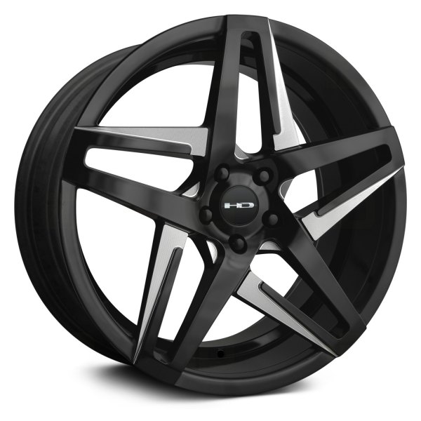 HD WHEELS® - HAIRPIN Satin Black with Milled Face