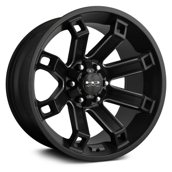 HD OFF-ROAD® - HOLLOW POINT Satin Black with Milled Spokes