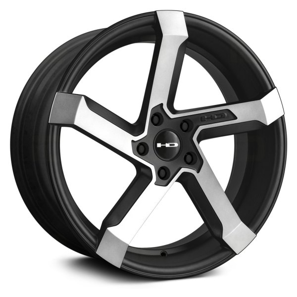 HD WHEELS® - KINK Satin Black with Machined Face