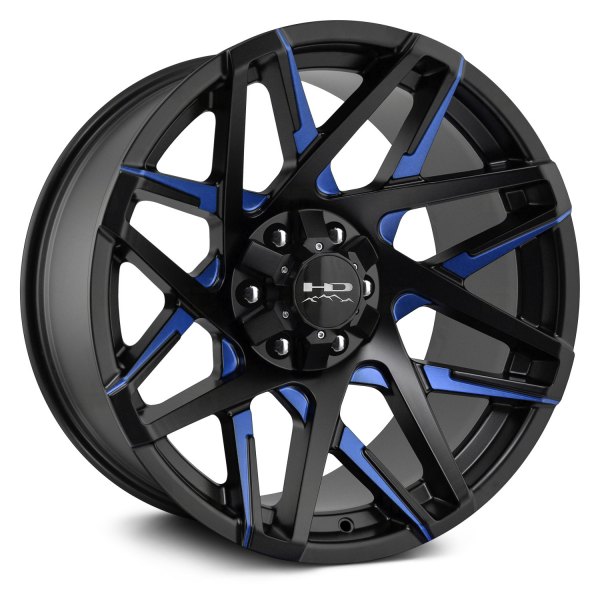HD OFF-ROAD® - CANYON Satin Black with Blue Milled Accents