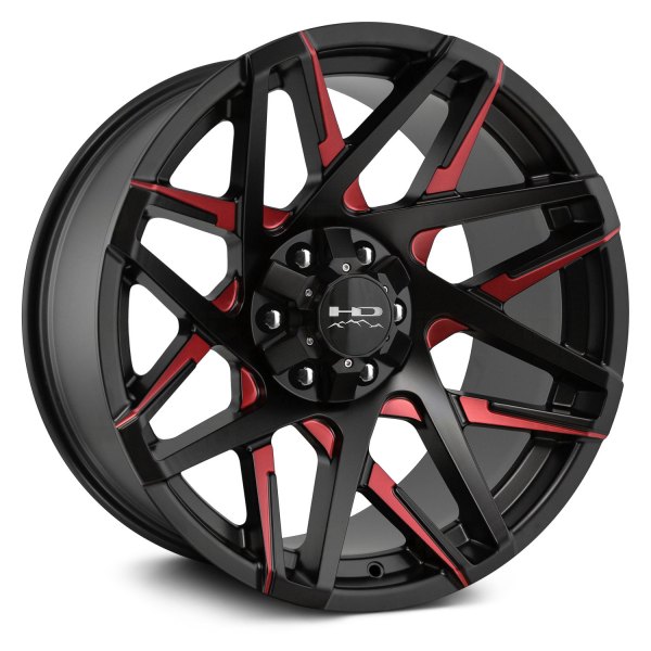 HD OFF-ROAD® - CANYON Satin Black with Red Milled Accents