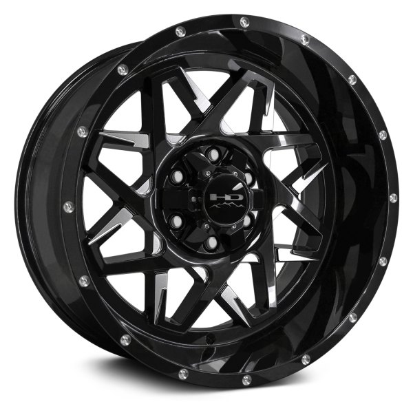 HD OFF-ROAD® - CALIBER "Battle Edition" Gloss Black with Milled Face