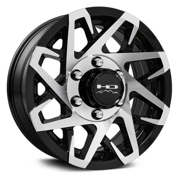 HD WHEELS® - CANYON TRAILER Gloss Black with Machined Face