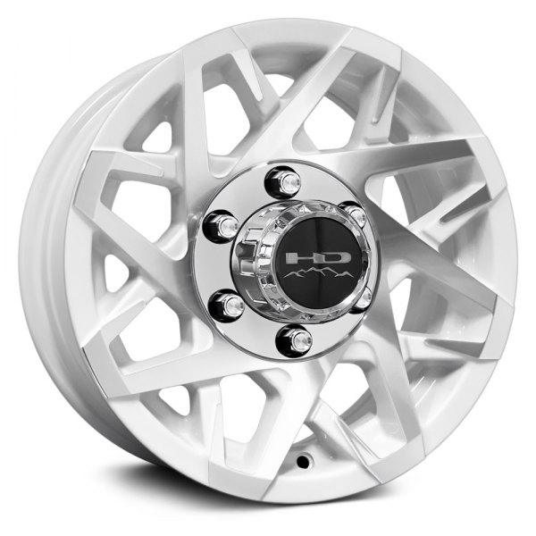 HD WHEELS® - CANYON TRAILER Gloss White with Machined Face