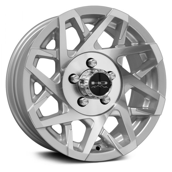HD WHEELS® - CANYON TRAILER Silver with Machined Face