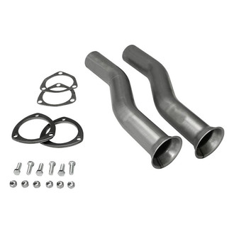Hedman Hedders® - Mild Steel Raw 3-Bolt Flange X-Tension Tubes (3" Inlet, 2.5" Outlet, 17" Length)