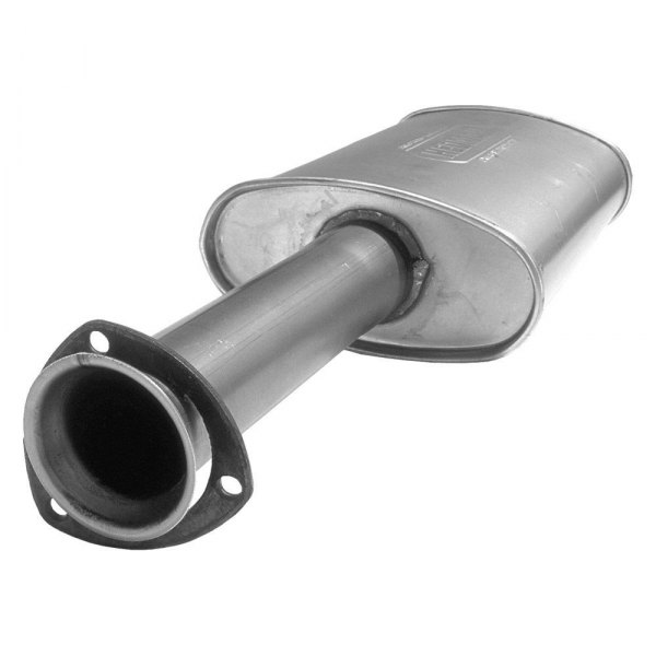 Hedman Hedders® - Galvanized Steel Turbo Gasket Style Collector Gray Exhaust Muffler