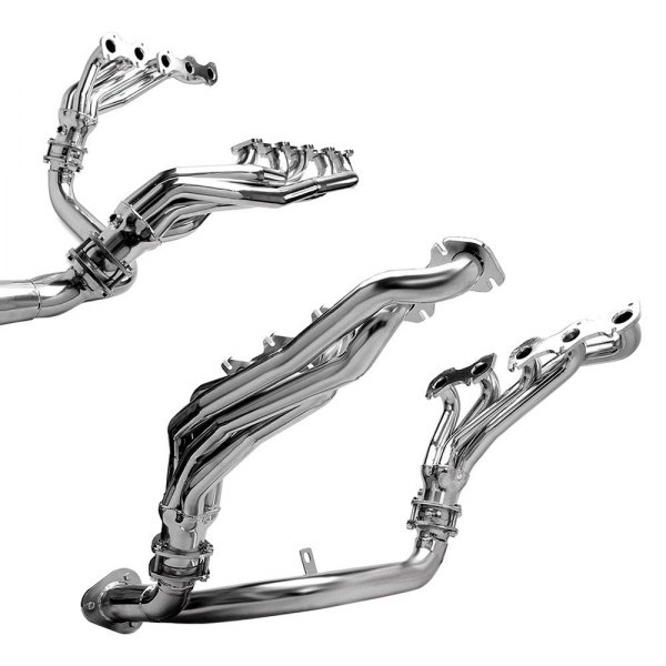 Hedman Hedders® 89666 Standard Duty Mild Steel HTC Polished Silver