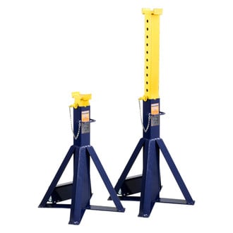 Hein-Werner® HW93511 - 10 t 52" Blue/Yellow High Reach Pin Type Jack Stand