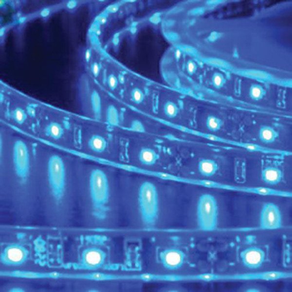  Heise® - 197" 5050 Series Blue LED Strip with White Base