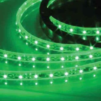 Heise® - 197" 5050 Series Green LED Strip with White Base