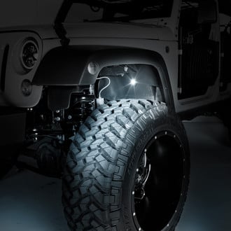 Heise® - 1.5" x 3" White Black LED Accent Light