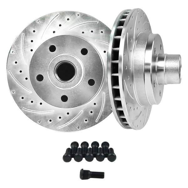  Helix® - Drilled and Slotted Disc Brake Conversion Kit with 2" Drop Spindles