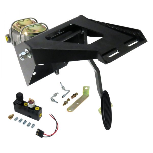 Helix® - Manual Brake Pedal Kit with Oval Large Black Pad