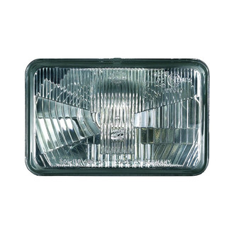 Hella® - 4x6" Rectangular Chrome Factory Style Composite Headlight (H4651, 165mm)
