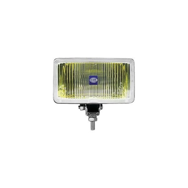 Hella® - 450-Series SAE/ECE 6.34"x3.54" 55W Rectangular Fog Beam Yellow Light, Front View