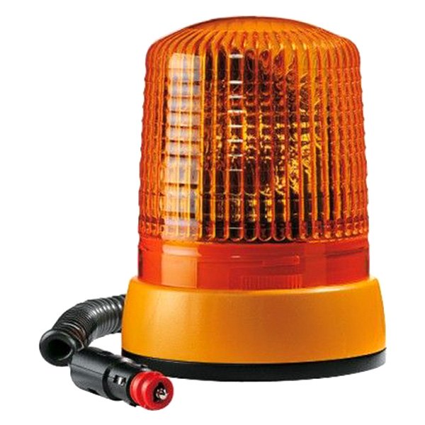 Hella® - 8" KL 7000 Magnet Mount Amber Halogen Beacon Light