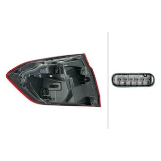 Hella® - Passenger Side Outer Replacement Tail Light