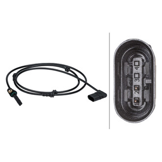 Hella® - Front Driver Side ABS Wheel Speed Sensor