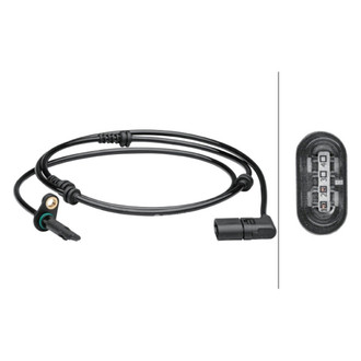 Hella® - Front Right ABS Wheel Speed Sensor