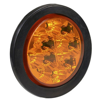 Hella® - Black/Amber Euro Tail Light