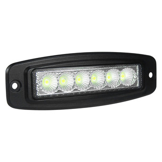Hella® - ValueFit Mini Flush Mount 6" 18W Slim Flood Beam LED Light Bar