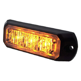 Hella® H22891001 - 3.4" 3-LED MS3 Bolt-On Mount Amber LED Strobe Light