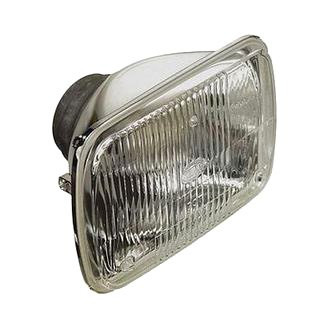 Hella® - 7x6" Rectangular Chrome Factory Style Composite Headlight (H6054, 200mm)