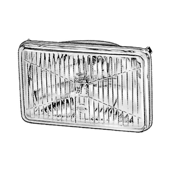 Hella® 4x6" Rectangular Chrome Factory Style Composite Headlight