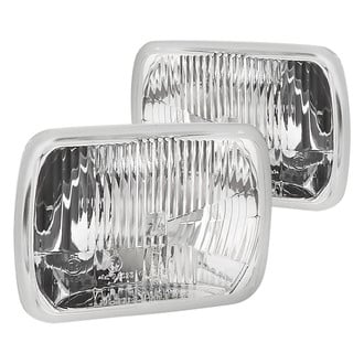 Hella® - Vision Plus 7x6" Rectangular Chrome Factory Style Composite Headlights