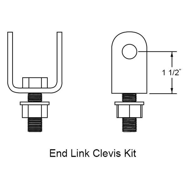 Hellwig® - End Link Clevis Mouting Kit