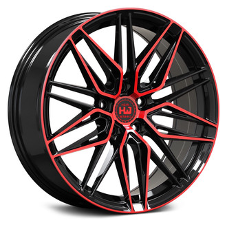 HEMI WHEELS® - HM10 Gloss Black with Red Face