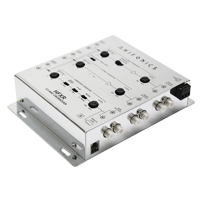 Hifonics® HFXR - 2-3 Way Active Audio Crossover with Remote Bass Control