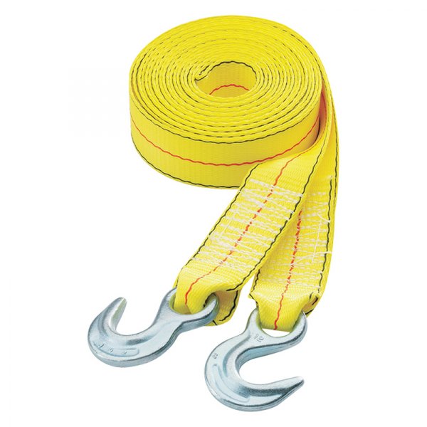 Highland® - 2" x 20' Reflective Tow Strap with Hooks