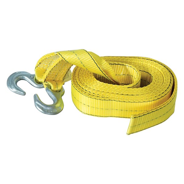 Highland® - 2" x 30' Reflective Tow Strap with Hooks