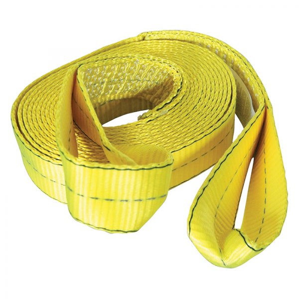 Highland® - 2" x 20' Heavy Duty Reflective Tow Strap with Loops and Mesh Storage Bag