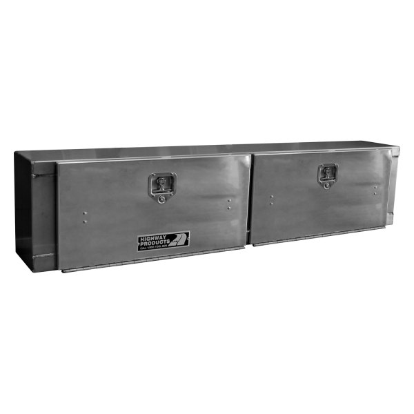 Highway Products® - High Side Tool Box with Black Diamond Plate Door